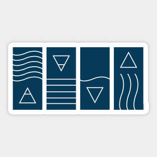 Elements in blue Sticker